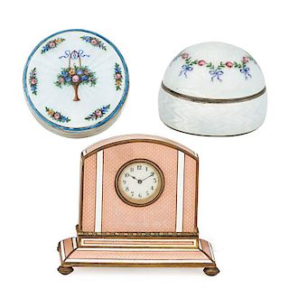 GROUPING OF GUILLOCHE ENAMEL