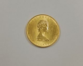 1980 Canada $50 Maple Leaf Gold Coin.
