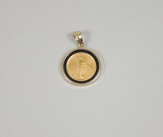 1999 $ Gold Eagle Pendant.