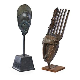 GROUPING OF AFRICAN STYLE SCULPTURES