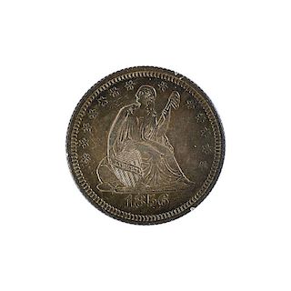 U.S. 1856 25C COIN
