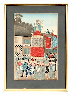 Toyohara Chikanobu, "Sanno Festival", 1889
