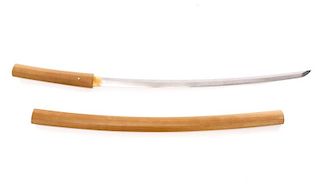 Fine Edo Period Shirasaya Sword, 18th/19th C.