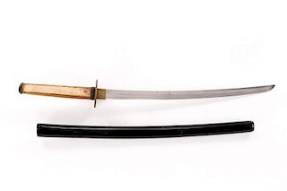 Japanese Katana Sword with Nagasaki Tsuba