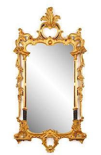 Italian Baroque Style Giltwood Wall Mirror, 20th C