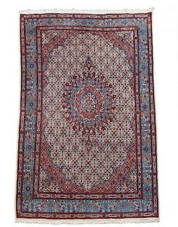 Hand Woven Floral Motif Room Size Rug