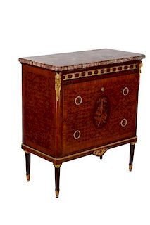 Louis XVI Style Diminutive Parquetry Commode