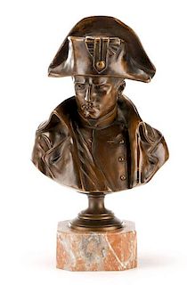 After Emile Pinedo, Bronze Bust of Napoleon