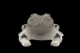 Lalique Crystal Gregoire Frog Toad Figurine