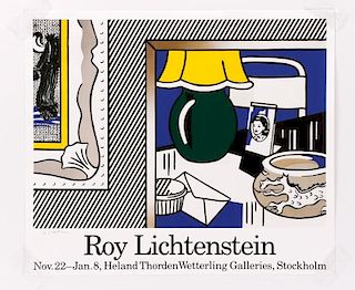 After Lichtenstein, Wetterling Galleries Poster