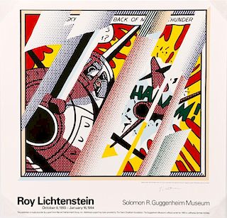 After Lichtenstein, Guggenheim Poster, "WHAAAM!"