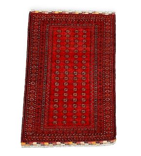 Hand Woven Persian Turkaman Area Rug 3' 3" x 5' 4"