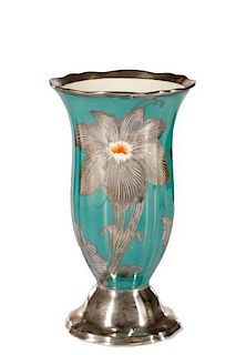 Rosenthal Sterling Overlay "Chippendale" Vase