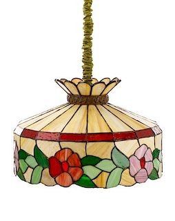 Somers Leaded Glass Hanging Ceiling Lamp