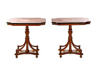 Pair of Neoclassical Style Side Tables, 20th C.