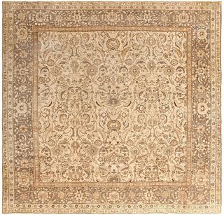 Antique Agra Indian Rug 10 ft 5 in x 10 ft 3 in (3.17 m x 3.12 m )