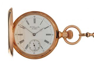 H. N. Squire & Sons 14k Gold H/C Pocket Watch