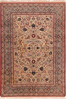 Vintage Persian Isfahan Rug 7 ft x 4 ft 11 in (2.23 m x 1.49m )