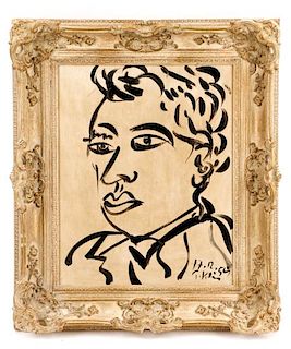 Peter Robert Keil, "My Friend Miró", Oil, 1959