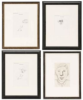 Collection Of Four Steve Penley Original Sketches