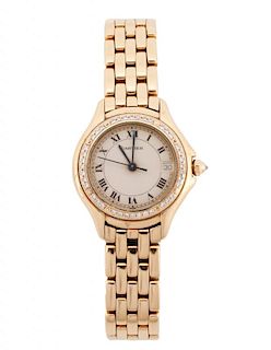 Cartier 18k Yellow Gold & Diamond Cougar Watch