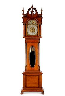 J.J. Elliott for Tiffany & Co. Oak Cased Clock