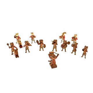 Antique Austrian Bronze Miniature Orchestra