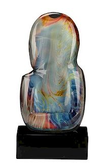 Dino Rosin Figural Glass Sculpture 'Relax' Series
