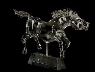 Glass Horse Sculpture Attr. to Signoretto