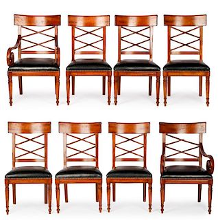 Set of 8 Milling Road for Baker Dining Chairs
