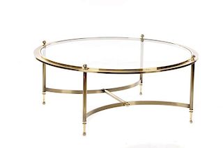 Design Institute America Brass & Glass Table