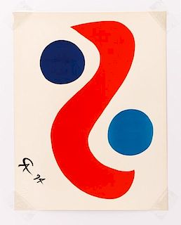 Alexander Calder, "Flying Colors I", Lithograph