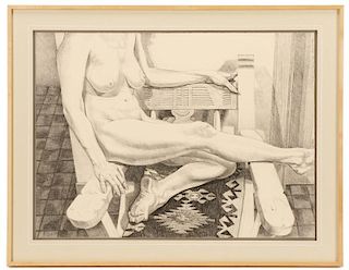 Philip Pearlstein, "Nude In New Mexico", 1984