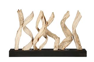 Contemporary Driftwood Sculptural Table Lamp
