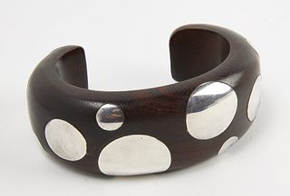 William Spratling Wood & Silver Bracelet