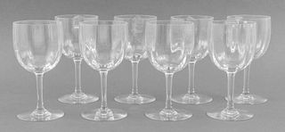 Baccarat Crystal Red Wine Glasses, 8