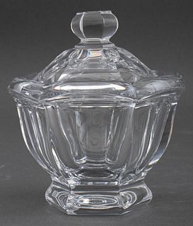 Baccarat French Crystal Glass Lidded Candy Dish