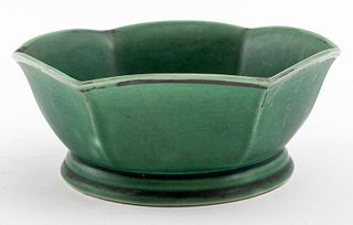Arabia Finland Shuomi Matte Green Ceramic Bowl