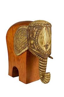 Mid Century Modern Elephant Wood Sculpture, Raymor
