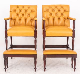 Regency Style Mahogany Billiard Chairs