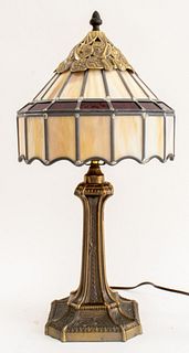 American Mission Style Stained Glass Lamp