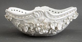 Meissen Style White Porcelain Floral Bowl, 20th c