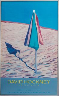 David Hockney Retrospective Exhibition Poster
