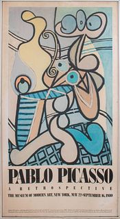 Pablo Picasso MoMA Retrospective Exhibition Poster