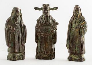 Chinese Bronze Government Officials, 3