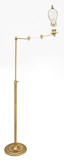 Traditional Brass Swing Arm Floor Lamp