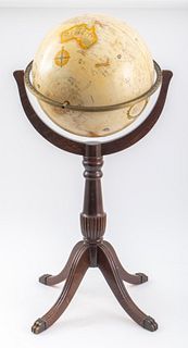 George III Style Mahogany Globe on Stand