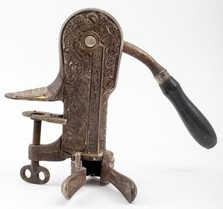 "Champion" Model Cast-Iron Table-Mounted Corkscrew