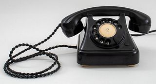 Vintage Albiswerk Zurich Bakelite Rotary Telephone