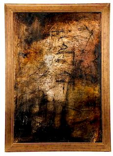 Large Abstract Encaustic Painting, Marc Perlman